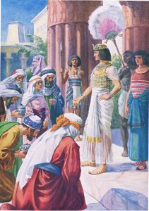 José y sus hermanos, de El libro de imágenes de la Biblia publicado por Thomas Nelson, c.1950 de English School